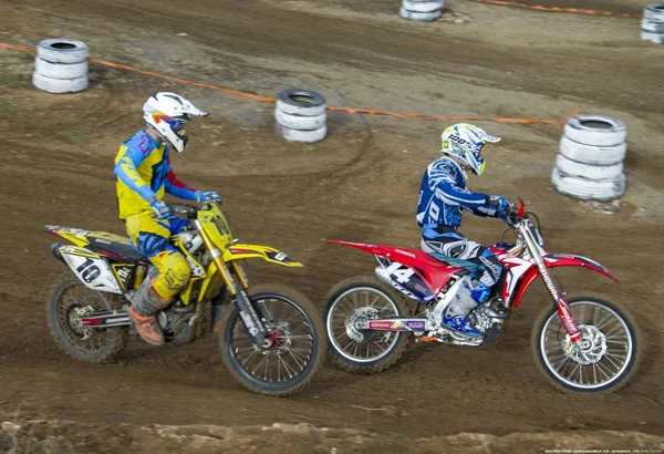 Concursos Motocross Temirtau 2017 Año Ciudad Karaganda Kazajstán — Foto de Stock