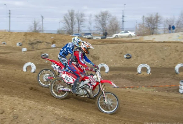 Motocross Tävlingar Temirtau 2017 Staden Karaganda Kazakhstan — Stockfoto