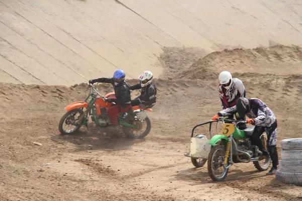 Concursos Motocross Temirtau 2017 Año Ciudad Karaganda Kazajstán — Foto de Stock