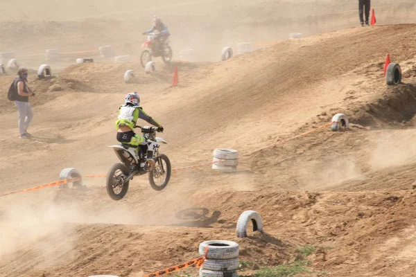 Motocross Versenyek Temirtauban 2017 Karaganda Városában Kazahsztán — Stock Fotó