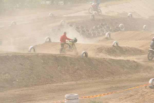 Motokrosové Soutěže Temirtau 2017 Rok Město Karaganda Kazachstán — Stock fotografie