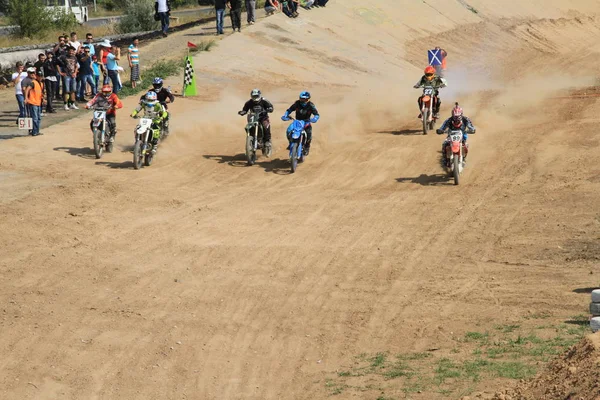 Concursos Motocross Temirtau 2017 Año Ciudad Karaganda Kazajstán — Foto de Stock