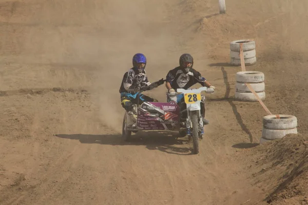 Motocross Versenyek Temirtauban 2017 Karaganda Városában Kazahsztán — Stock Fotó