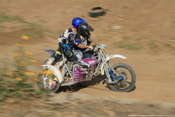 Konkursy Motocyklowe Temirtau 2017 Roku Miasto Karaganda Kazachstan — Zdjęcie stockowe