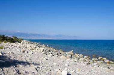 Issyk-Kul Gölü. Kırgızistan