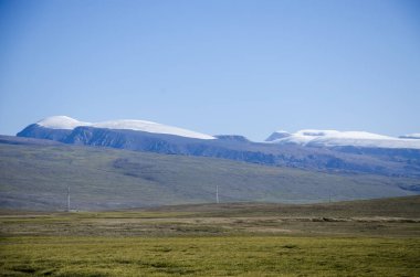 Kırgızistan 'daki dağlar. Doğa.