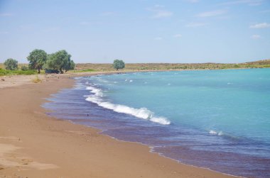 Balkhash Gölü. Fotoğrafçı Orendovskaya Ylyana