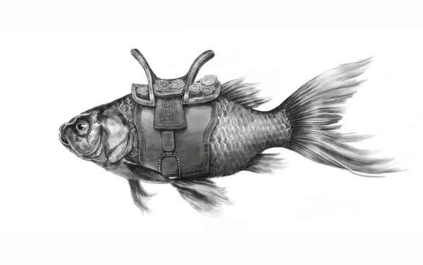 Fisch mit Sattel — Stockfoto