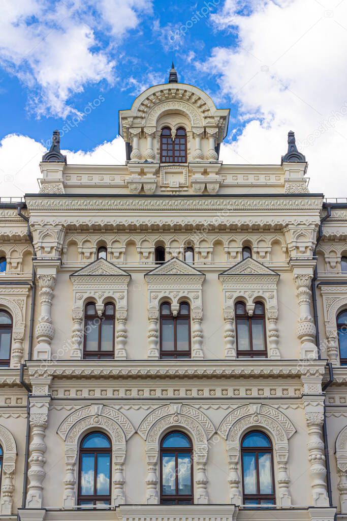 Moscow, Russia, 07.10.2020. The Polytechnic Museum (Polytech) is one of the oldest scientific and technical museums in the world, located in Moscow on Novaya square