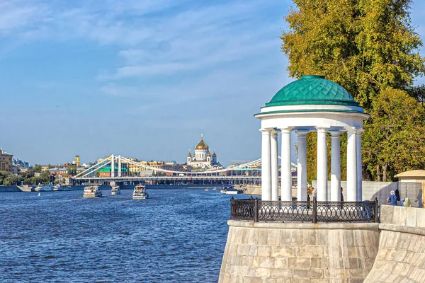 Moscow Russia 2020 View Observation Deck Gorky Park Moscow River — Stock Photo, Image