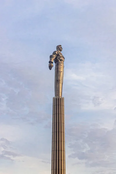 Moscow Russia 2020 Monument First Cosmonaut Earth Yuri Gagarin Monument — Stock Photo, Image