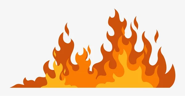 火災の背景。熱い赤い線エネルギー発生の危険可燃性の光. — ストックベクタ