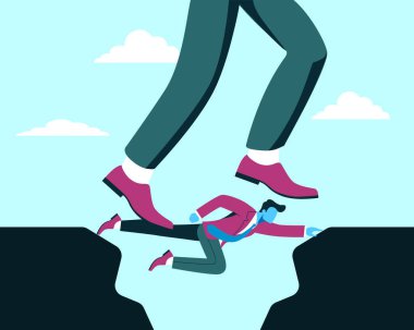 Kriz konseptinin üstesinden gelmek için ekip yardımı. Yoldaşların yardımıyla ani bir finansal uçurum atlattı..