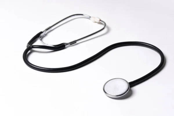 Black stethoscope isolated on white background Stock Picture