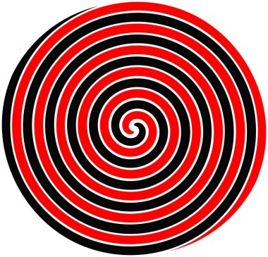 Spiral. Parlak renklerde vektör soyut girdap arka plan. Optik yanılsama.