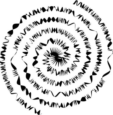 Hipnoz sarmalı, hipnoz konsepti, bilinçaltı, kaos, duyu ötesi algı, psişik, stres, gerilim, optik illüzyon, baş ağrısı, migren. Siyah ve beyaz