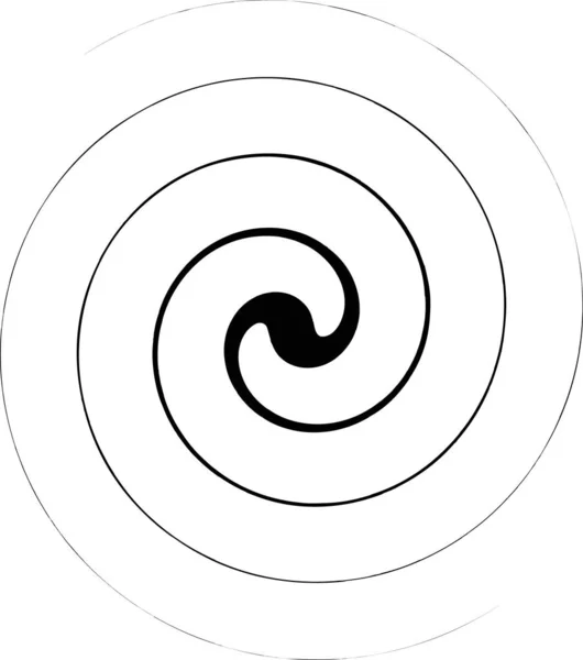 Ilustración Vectorial Espiral Psicodélica Con Rayos Remolino Efecto Cómico Retorcido — Vector de stock