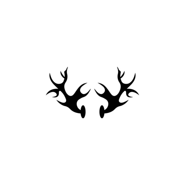 Deer antler horn ilustration logo vector template — Stock Photo, Image