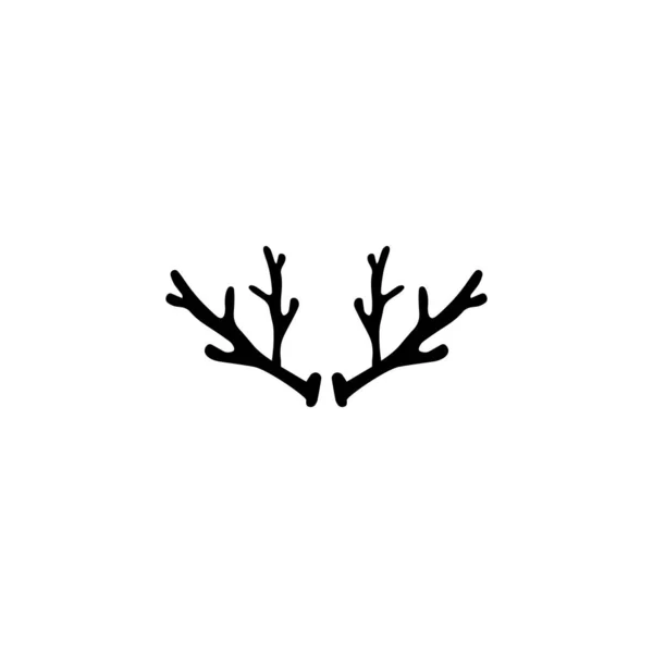 Шаблон векторного логотипа рога оленя — стоковое фото