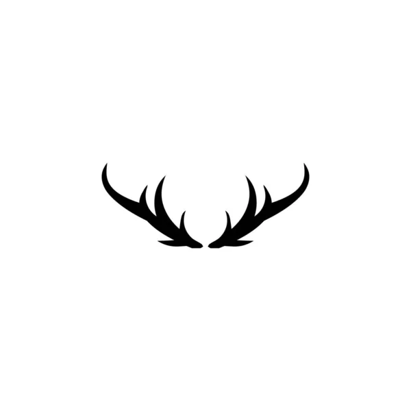 Jeleń poroża róg ilustracja logo wektor szablon — Zdjęcie stockowe