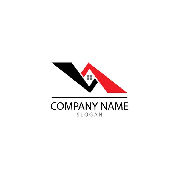 Immobilien und Bau Logo Design für Unternehmen — Stockfoto