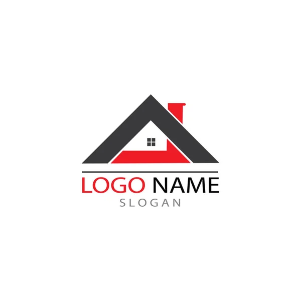 REAL ESTATE   PROPERTY  AND CONSTRUCTION LOGO DESIGN FOR BUSINES — Stock Photo, Image
