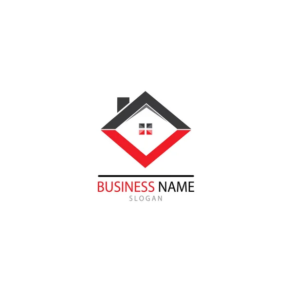 REAL ESTATE   PROPERTY  AND CONSTRUCTION LOGO DESIGN FOR BUSINES — Stock Photo, Image