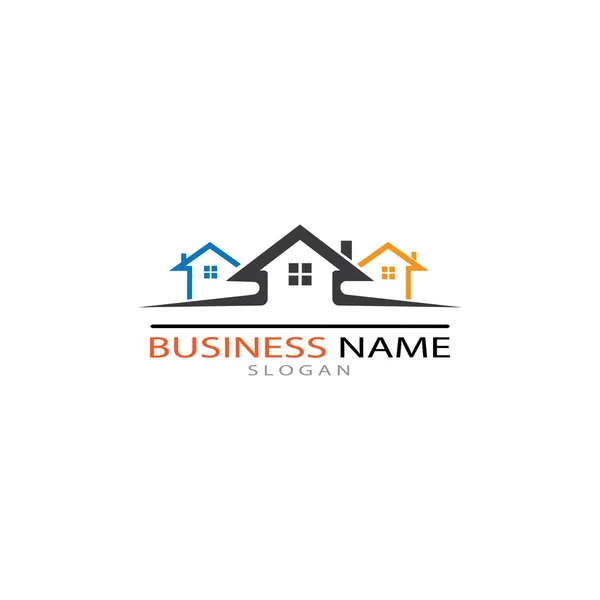 REAL ESTATE   PROPERTY  AND CONSTRUCTION LOGO DESIGN FOR BUSINES — Stock Photo, Image