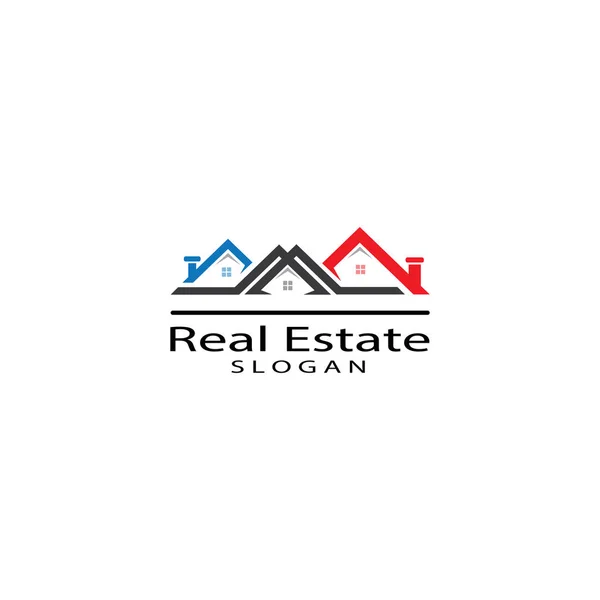 REAL ESTATE   PROPERTY  AND CONSTRUCTION LOGO DESIGN FOR BUSINES — Stock Photo, Image