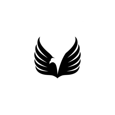 Falcon Eagle Bird logo şablon vektörü
