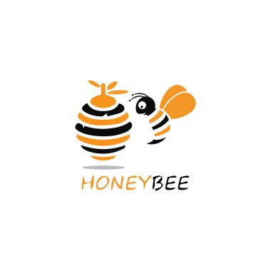 bal peteği ilülasyon logo vektör şablonu