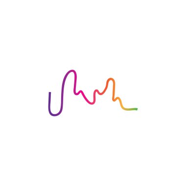 ses dalgası illüstrasyon logo vektör şablonu.