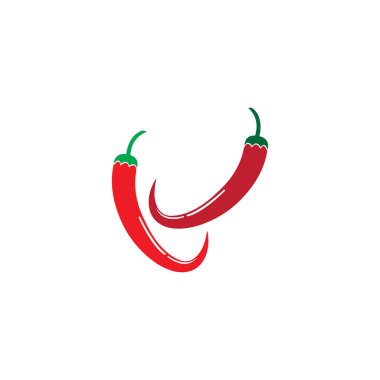 Chili Logo Şablonu Sembol Vektörü Simgesi Simgesi
