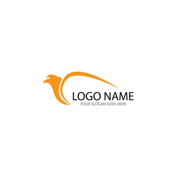 Falcon Eagle Bird logo şablon vektörü — Stok fotoğraf