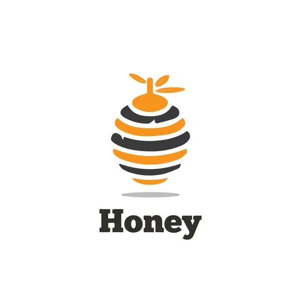 मधमाशी व्यवसाय लोगो वेक्टर टेम्पलेट — स्टॉक फोटो, इमेज