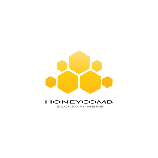 Honeycomb ilustration 로고 벡터 템플릿 — 스톡 사진