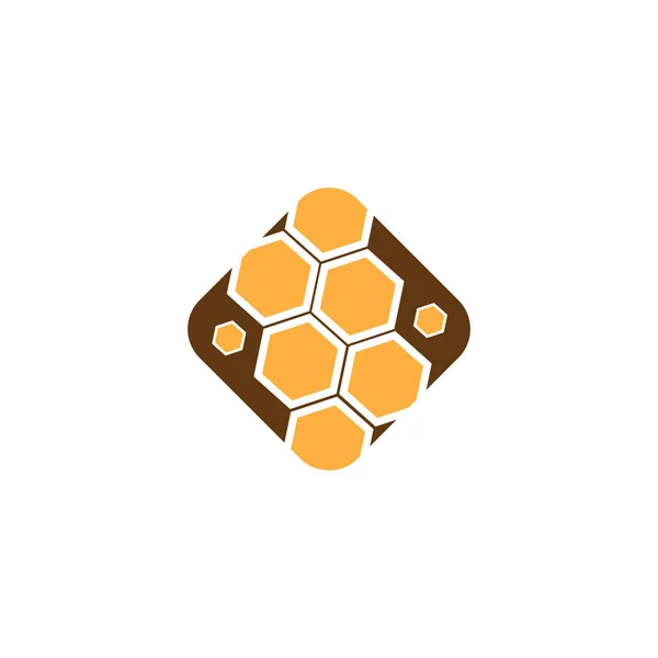 Honeycomb  ilustration logo vector template — Stock Photo, Image