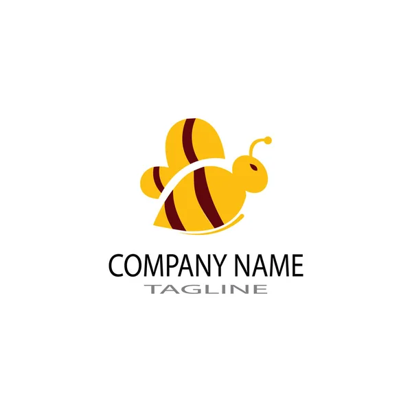 Nido de abeja ilustración logo vector plantilla — Foto de Stock