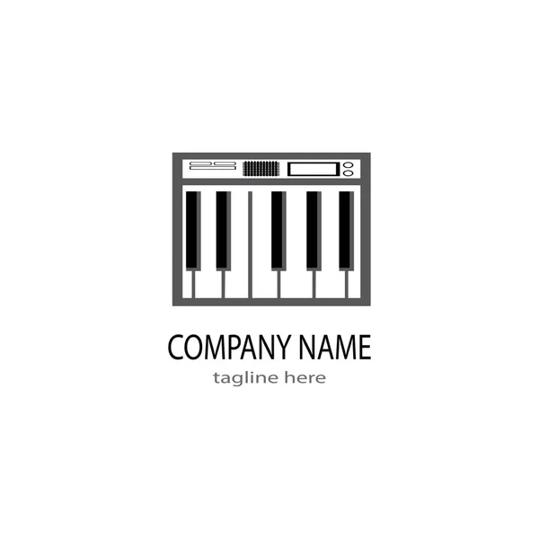 Piano pictogram vector ilustration sjabloon — Stockfoto