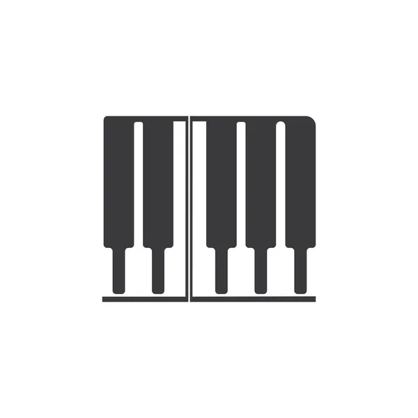 Modelo de ilustração vetor ícone de piano — Fotografia de Stock