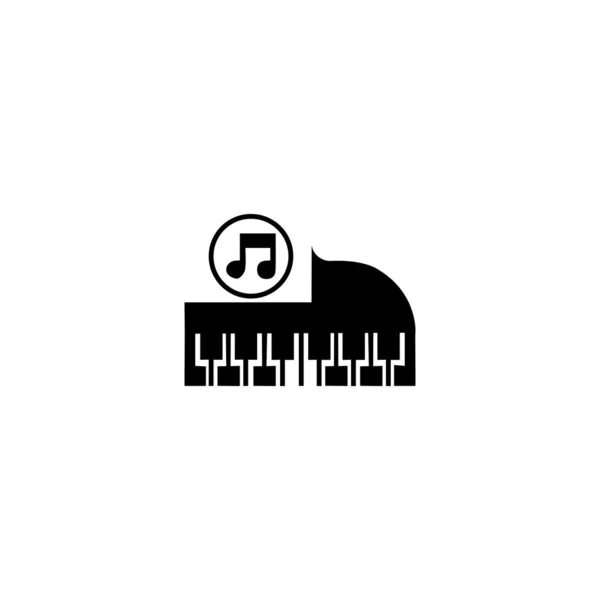 Icono de piano vector ilustración plantilla — Foto de Stock