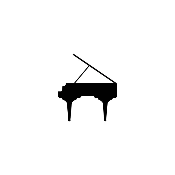 Піаніно значок векторний шаблон — стокове фото
