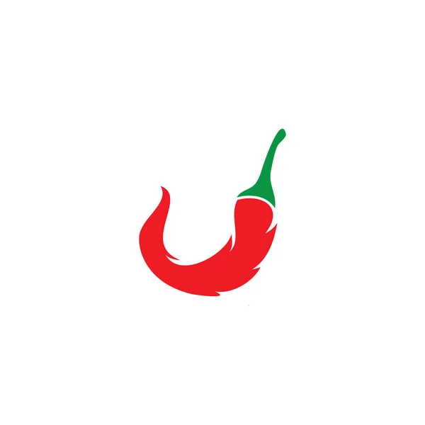 Ícone do VECTOR DE SÍMBOLO DE TEMPLATO DE LOGO CHILI — Fotografia de Stock