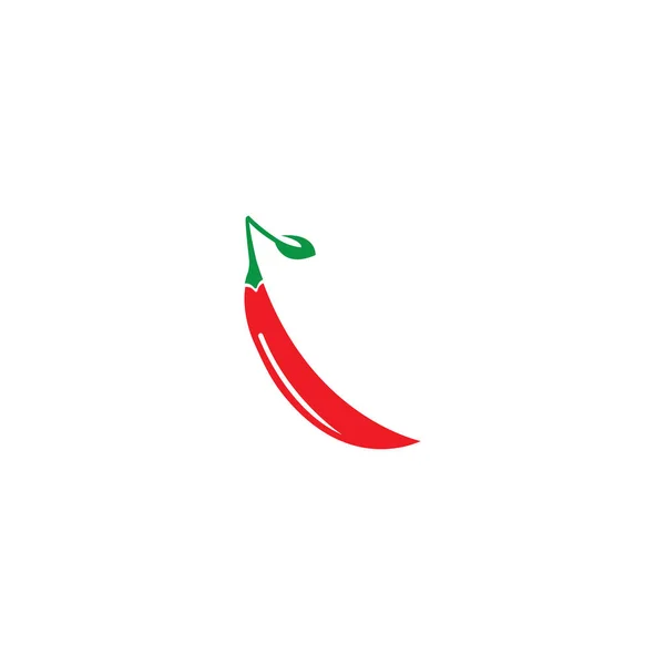 Ícone do VECTOR DE SÍMBOLO DE TEMPLATO DE LOGO CHILI — Fotografia de Stock