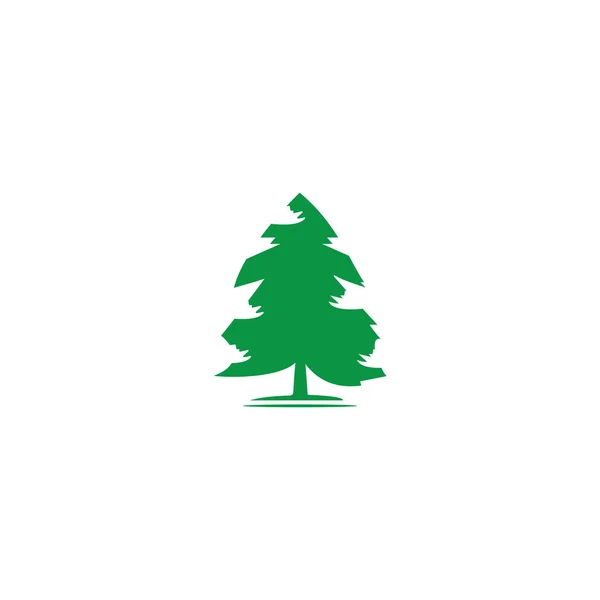 Pine tree logo illustration vector design — ストック写真