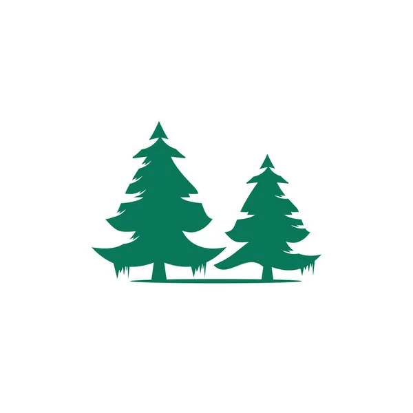 Ілюстрація Логотипу Соснового Дерева Векторний Дизайн — стокове фото