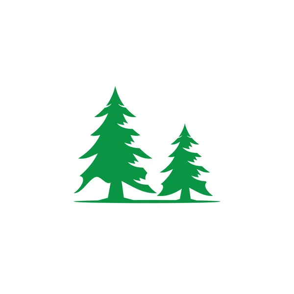 Dennenboom Logo Illustratie Vector Ontwerp — Stockfoto