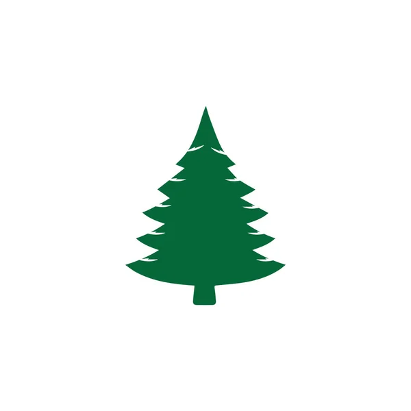 Pine tree logo illustration vector design — ストック写真