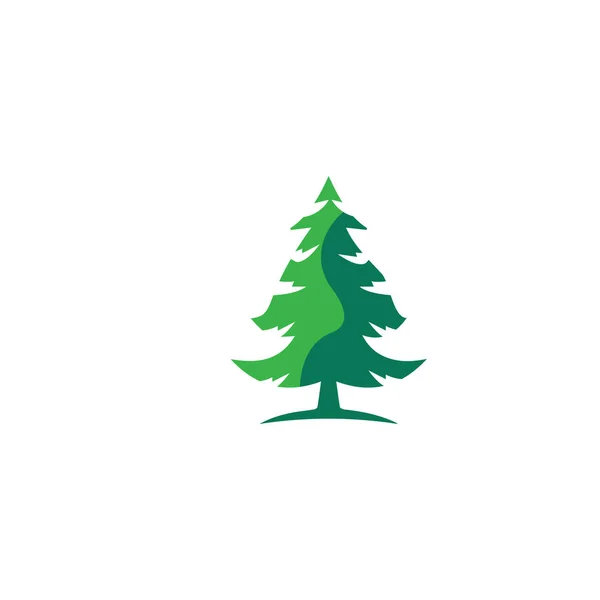 Pine tree logo illustration vector design — ストック写真