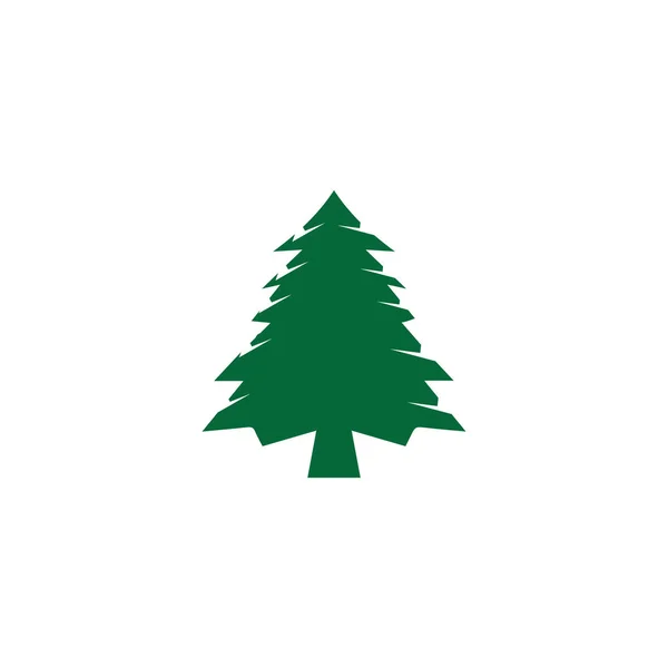 Pine tree logo illustration vector design — ストック写真